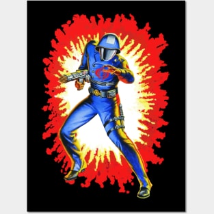 Cobra Commander GI Joe toy art card Posters and Art